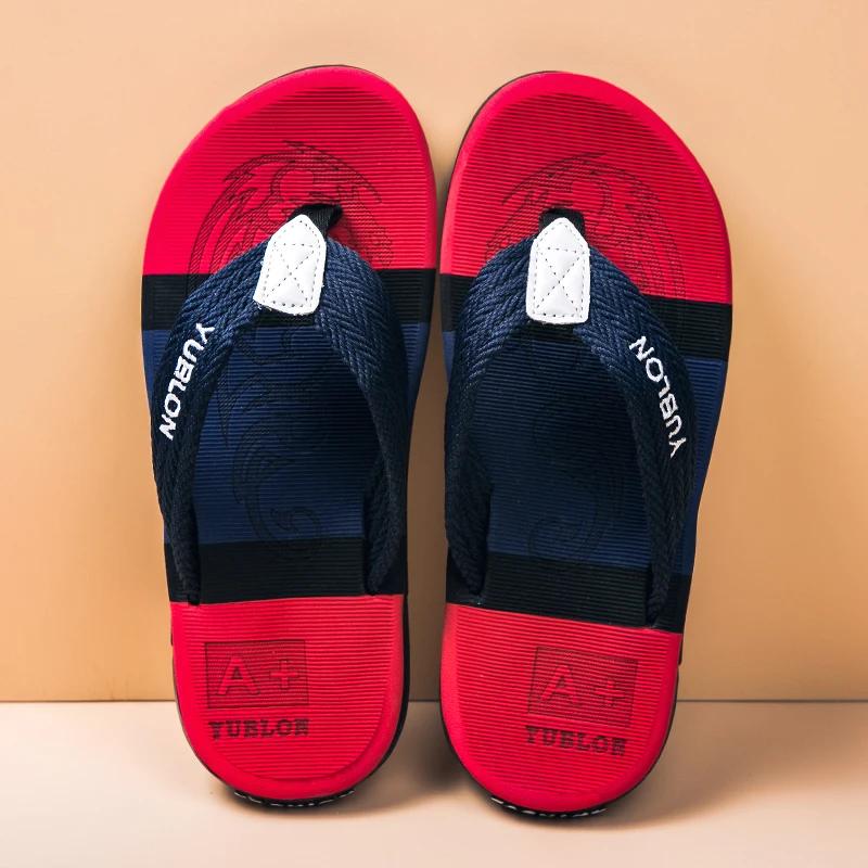 Fashion Flip-flops for men 2024 new summer outer wear flip-flops soft-soled beach sandals men's casual Guangdong slippers large size