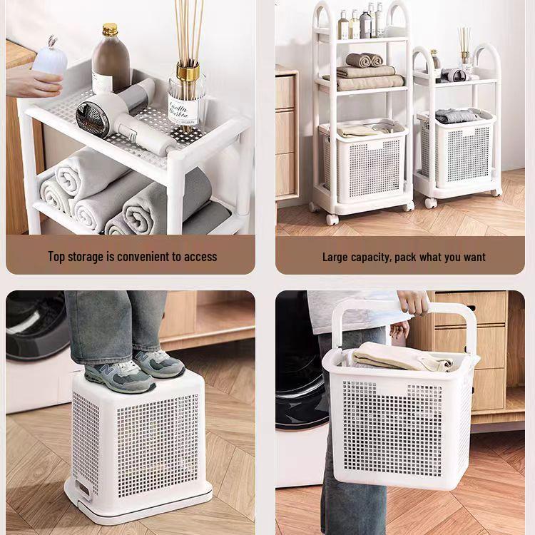 Dirty Clothes Laundry Hamper for Bathroom and Toilet Storage