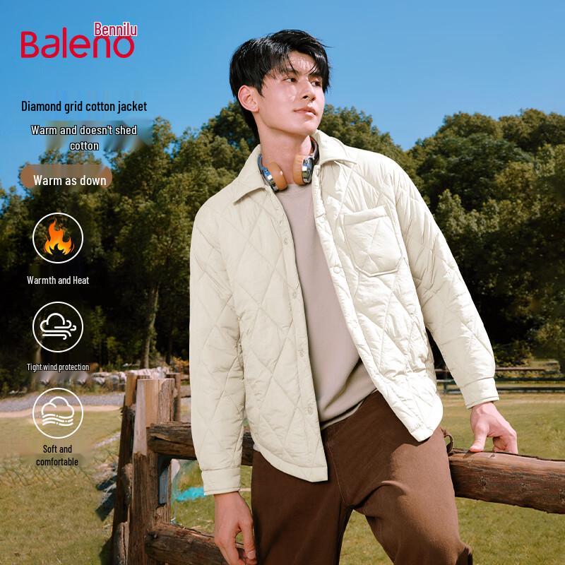 

Baleno Men s Collared Loose Fit Padded Winter Jacket 3XL