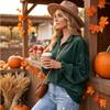 Women's Velvet Zip Up Sweatshirt with Collar Casual Loose Fit Color for Daily Wear
