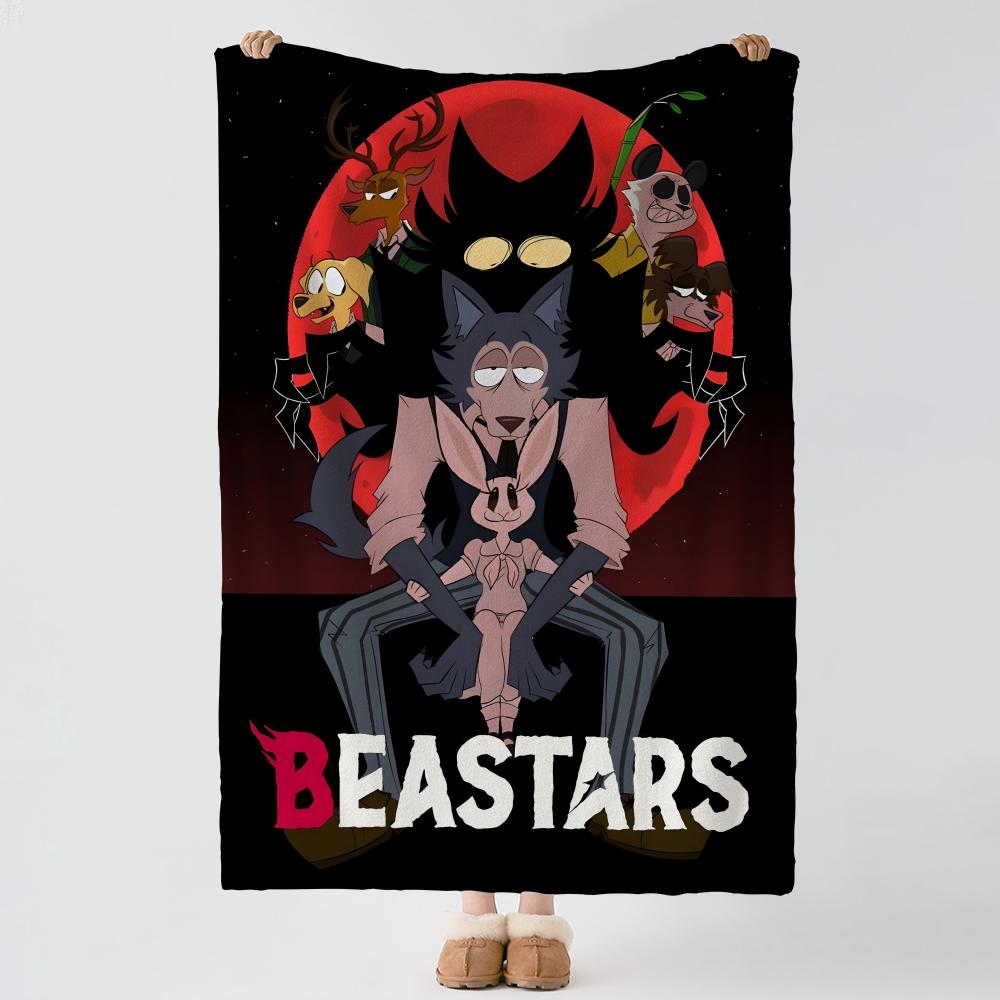 Anime BBeastars Throw Soft Warm Flannel Blanket Multiuse Throw for Bed Sofa Office Air Conditioning Nap Blanket