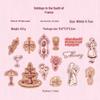Yuxian Flowing Years Retro Sticker Pack: 30 Sheets, 4 Styles for Journals & Collages.