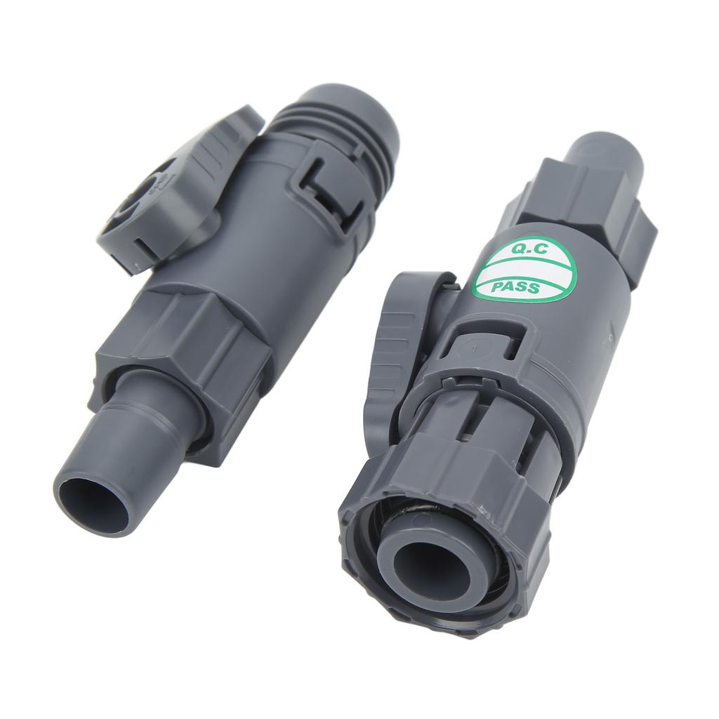 Aquarium Water Control Connector Double Valve Leakage Proof Quick Release Fish Tank Hose Tap for