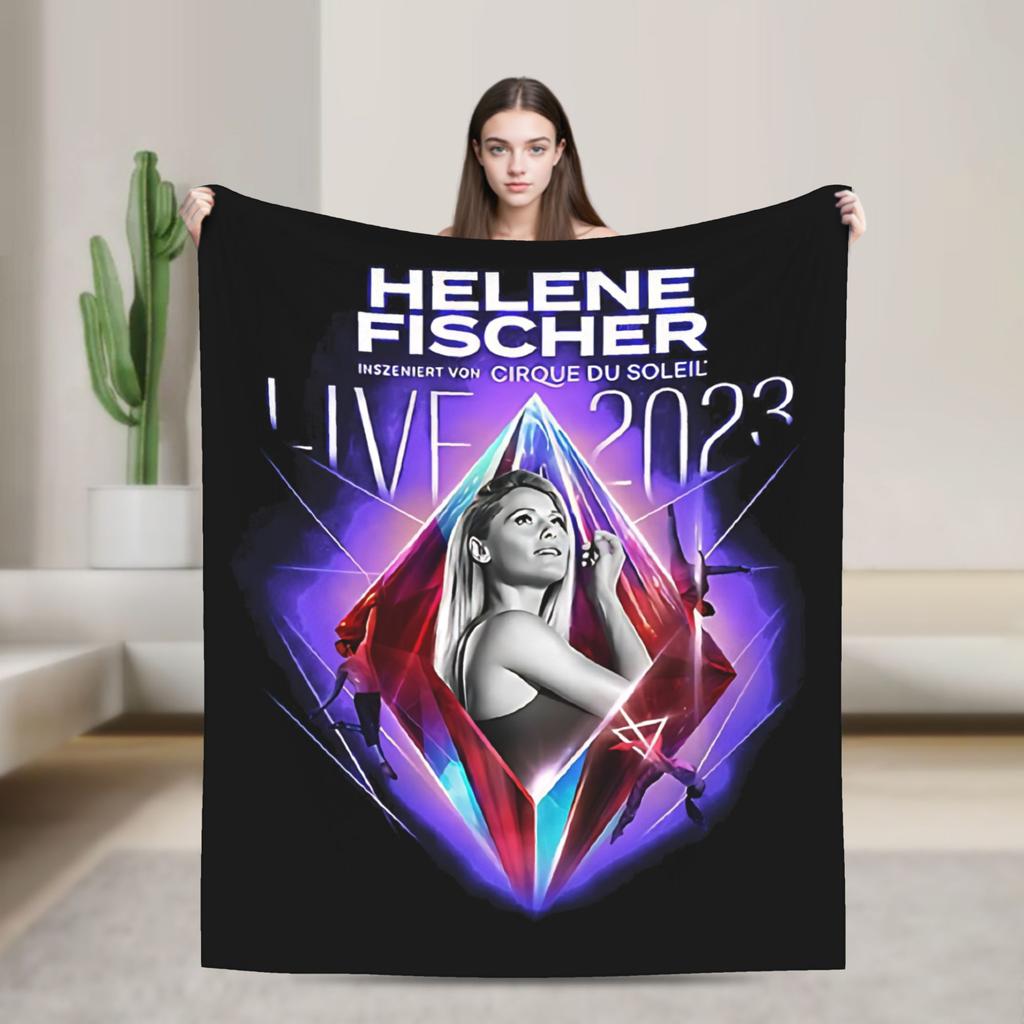 Helene Fischer Deutsche Sängerin Plüschdecke Kinder Flanell Überwurfdecke Für Wohnzimmer Super Weich Design Qualität Tagesdecke
