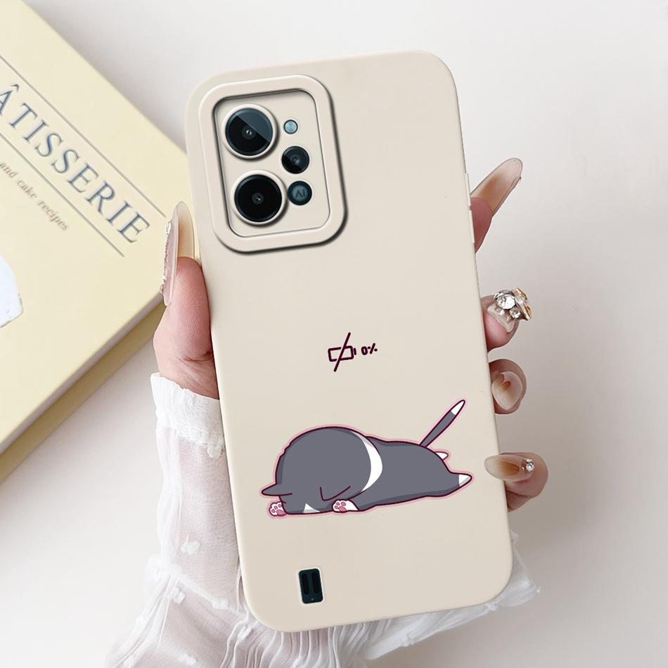 For Realme C31 Case RealmeC31 C 31 4G RMX3501 2022 Cute Cartoon Camera Protective Shockproof Soft Silicon Phone Cases