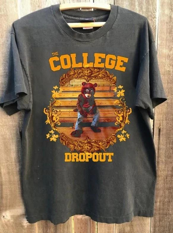 90s Remake Kanye West The College Dropout Charcoal T shirt vtg Unisex T-Shirt S