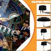 Custom Name Personalized Detective Conan Print Umbrella, Auto Open Close, 8‑Rib Sturdy Frame, Commute Camping Hiking Use, Birthday Gift
