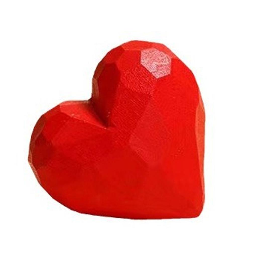 Unique Wood Carved 3D Love Heart Pendant Keyring Handmade Craft Ornament for DIY Bag Charm or Car Interior Decoration