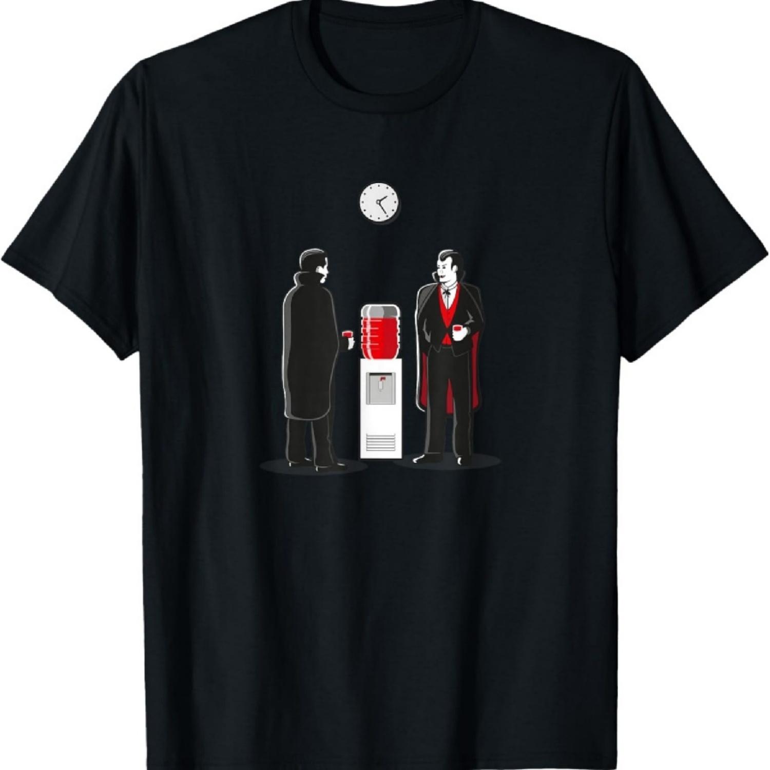 

Dracula at the water fountain in the office working late Hal T-Shirt S