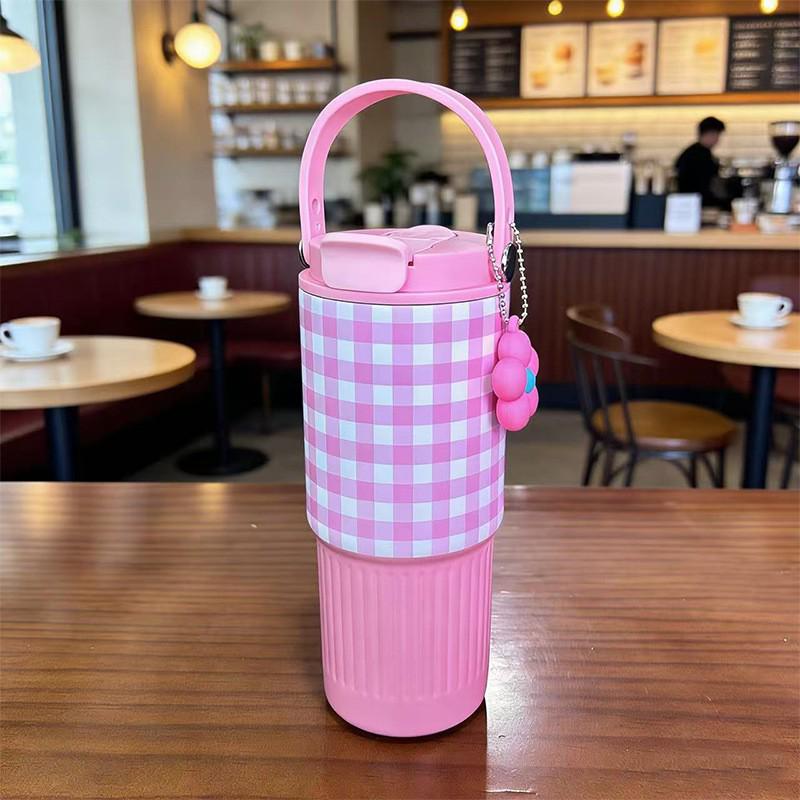 Cross-Border Insulated Cup: 316 Stainless Steel, Large Capacity, Portable, Cartoon Design, Car Coffee Tumbler