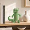 Green Lizard Plush Doll, Soft Stuffed Animal, Fuzzy Realistic Figure Doll with Big Eyes, Cute Collectible Gift for Kids Adults