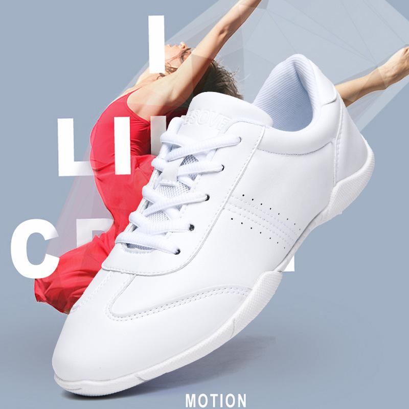 Neue Wettkampfschuhe Kinder-Aerobicschuhe Tanzschuhe mit weicher Sohle Square Dance Tanzschuhe Wettkampftraining Damen Cheerleading-Schuhe