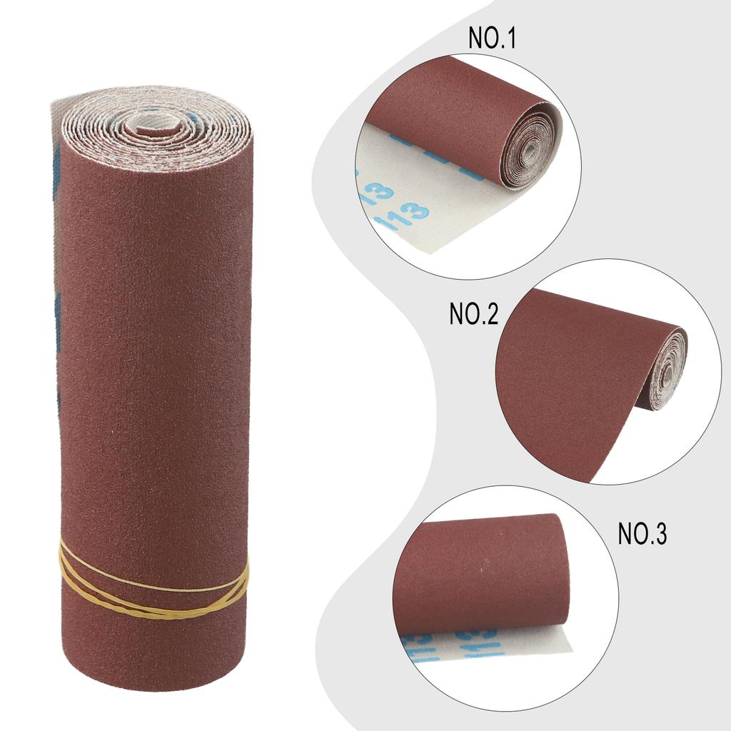 Sandpaper Roll Emery Cloth Sanding Abrasive Sheets 80 120 180 240 600 800Grit For Wood Furniture Metal Polishing Tools