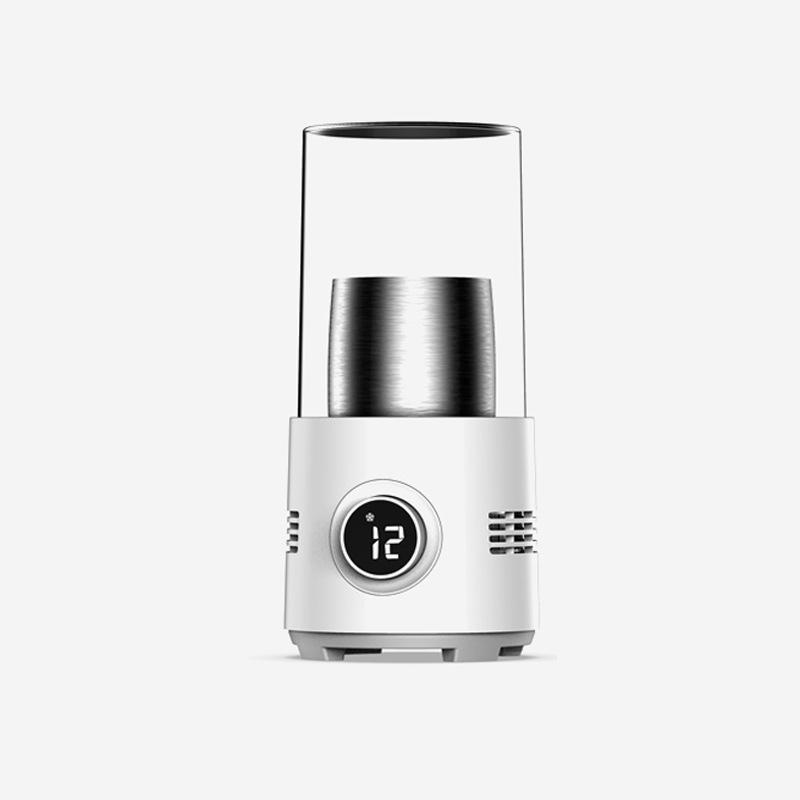 Desktop Hot & Cold Cup: Refrigerates and Heats for Milk, All-in-One Rapid Cooling & Heating with Iced Insulation. Perfect for Home Use.