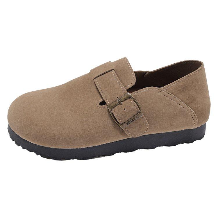 Fashion 2025 Women Flat Shoes Round Toe Retro Mary Janes Loafers Female Belt Buckle Casual spring Fashion Lady Chaussure Femme