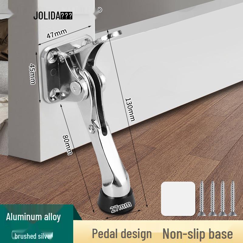 

Second Gen Hole-Free Foot Pedal Door Stopper - KFC Foot-Operated Shop Door Positioner