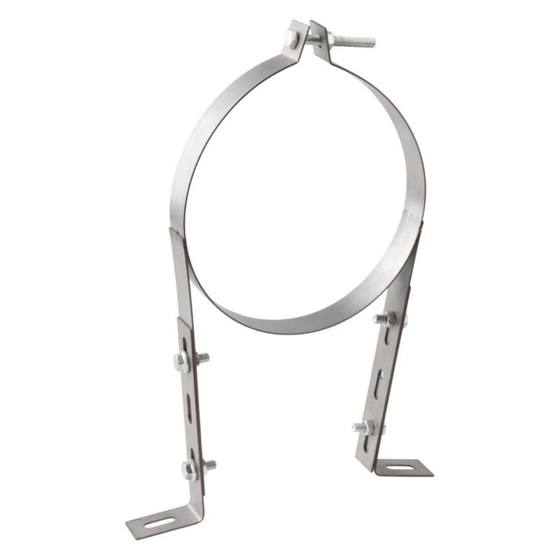 Chimney Pipe Wall Strap Split Ring Hanger Pipe Bracket Clamp for Winter Stove
