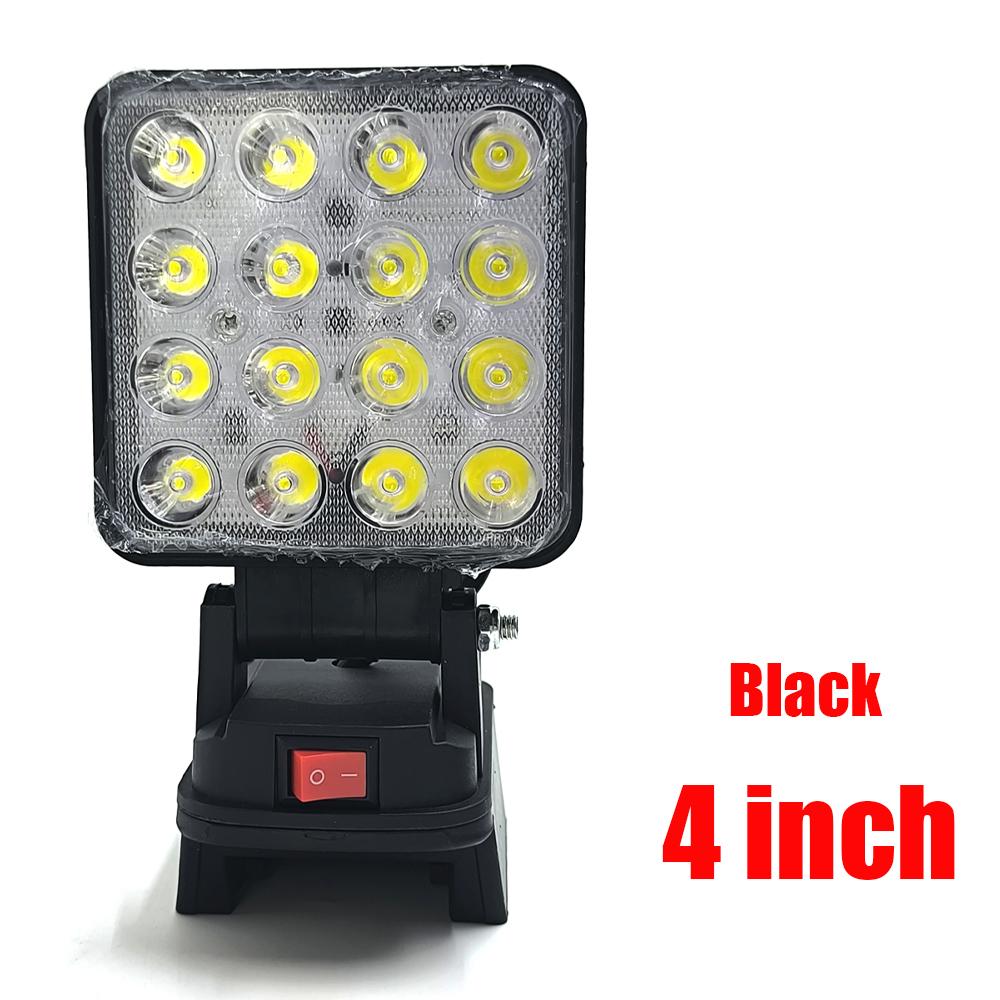 Led Light For Milwaukee 18V Li-ion Battery LED Work Light 1/1/8 inch Tool Light Portable Emergency Flood Lamp Camping lamp