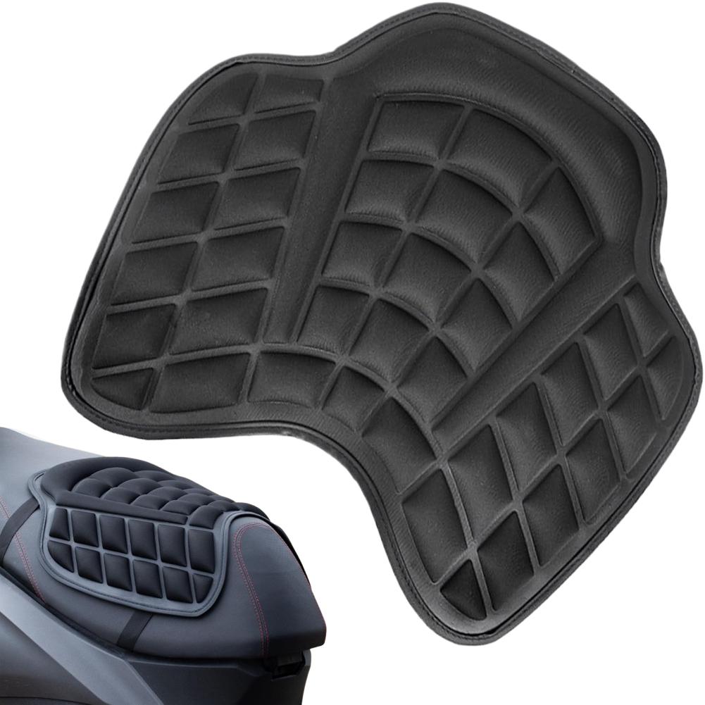 1Pcs Motorcycle Passenger Seat Pad Foam Electric Bike Shock-absorbing Cushion Support Ergonomic Thick Cover Breathable Non- C6S8