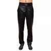 Men Soft Leather Pants Casual Slim Fit Genuine Black Quality Wear High Lambskin