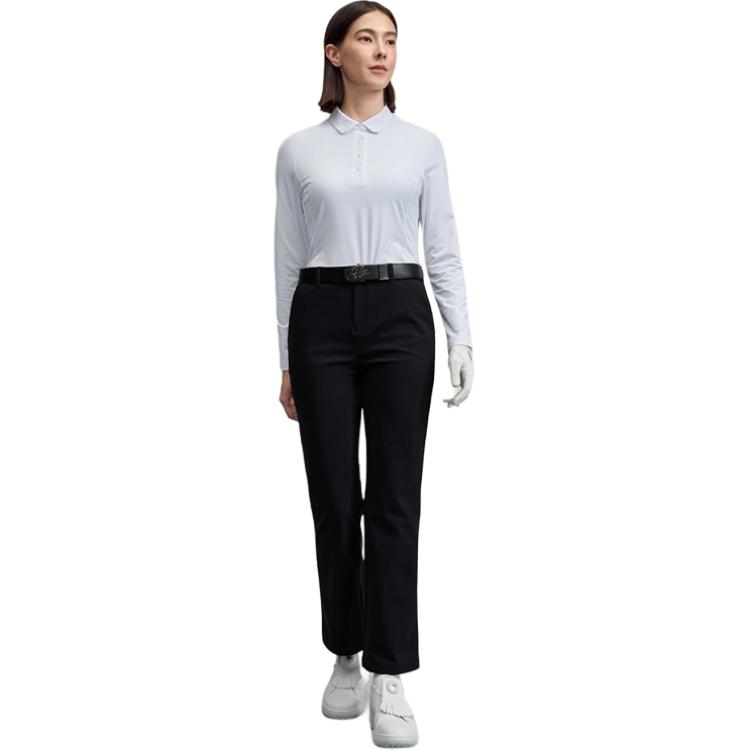 FILA Golf Series Classic Fashion Simple Casual Versatile Comfortable Knitted Sports Pants Women bottoms A11W545603FBK