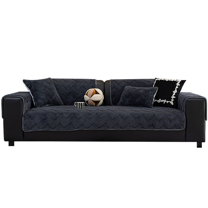 Shu Cotton Lint Sofa Cushion Cross-Border Special For Autumn And Winter, Thickened Seat Cushion, Non-Slip And Dirt-Resistant Plush Sofa Cover Cover