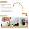 Adjustable Water Circulation Flushing Head Portable Shampoo Bowl Waterfall Head Spa Flushing Bed Bent Pipe Accessories