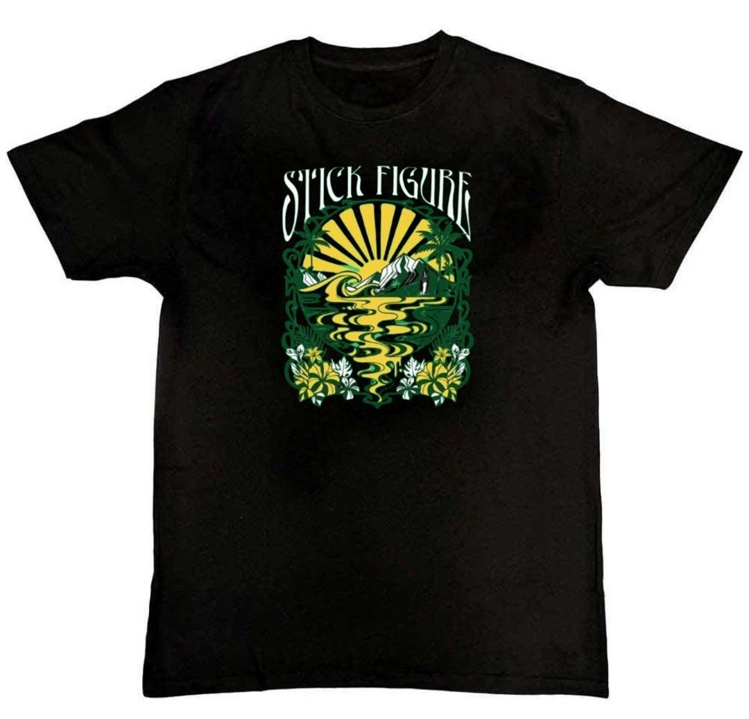 Classic Stick Figure Band Graphic Print Mens T-Shirt XXXL