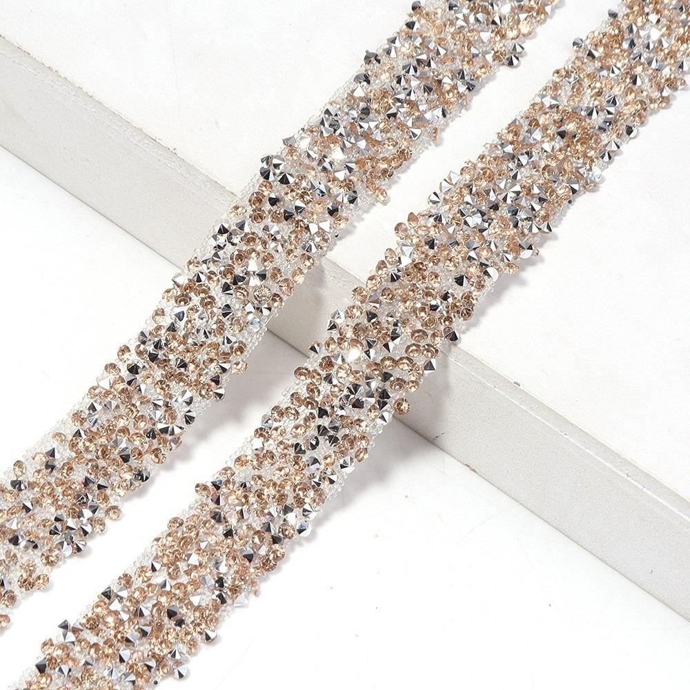 Decorations Trim Self Adhesive Chains Garment Accessories Resin Zirconia Chains Hairpin Decoration