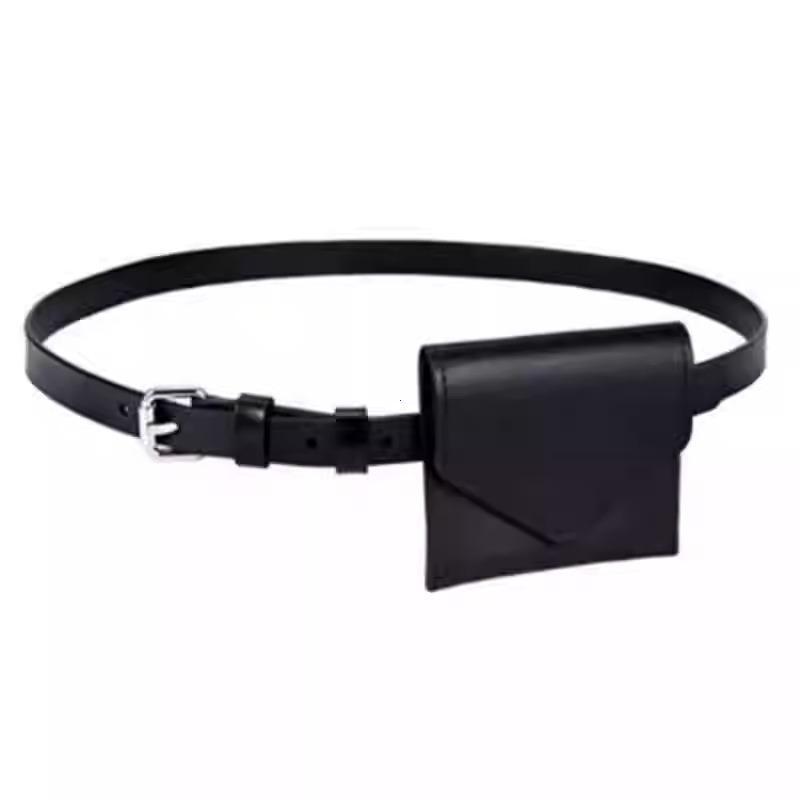 Leather Waist Belt Bag For Women Crossbody Waist Purse Fanny Pack Evening Clutch Mini Handbag Detachable Leather Waist Packs