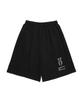 D.XO.H Thunder Label Printed Half Pants Black