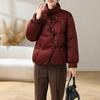 Petite Women's Down Jacket, 90% White Duck Down, 2025 Style, Thickened Warm Cotton Jacket for Middle-Aged & Elderly Women