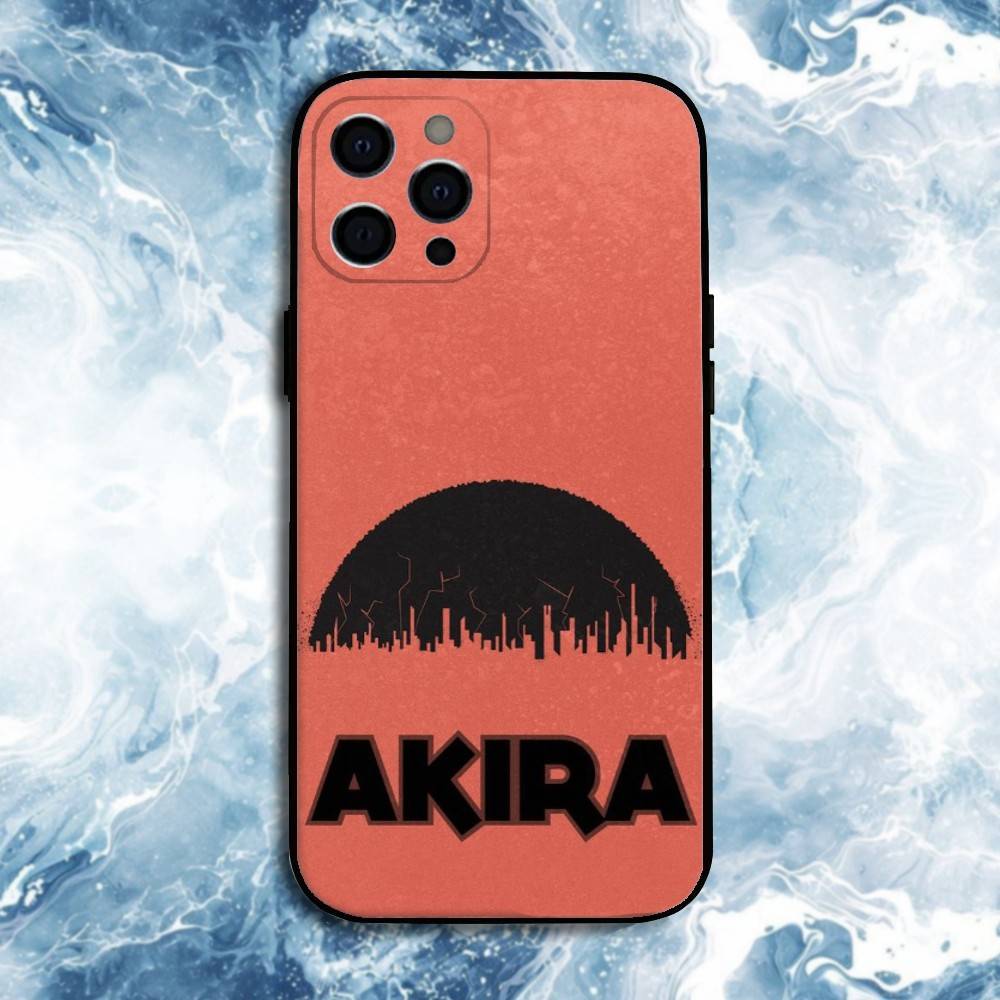 Akiras Classic Comic Movie Phone Case For iPhone17,16,15,14,13,12,11 Plus,Pro Max, Soft Silicone Black Cover