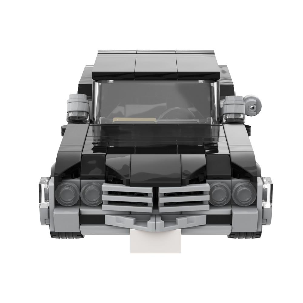 MOC Supernatural Impala Automodell aus Bausteinen, Film Supernatural, 1967 Chevrolet Impala, schwarzes Auto, Spielzeug aus Bausteinen, Geschenk für Erwachsene