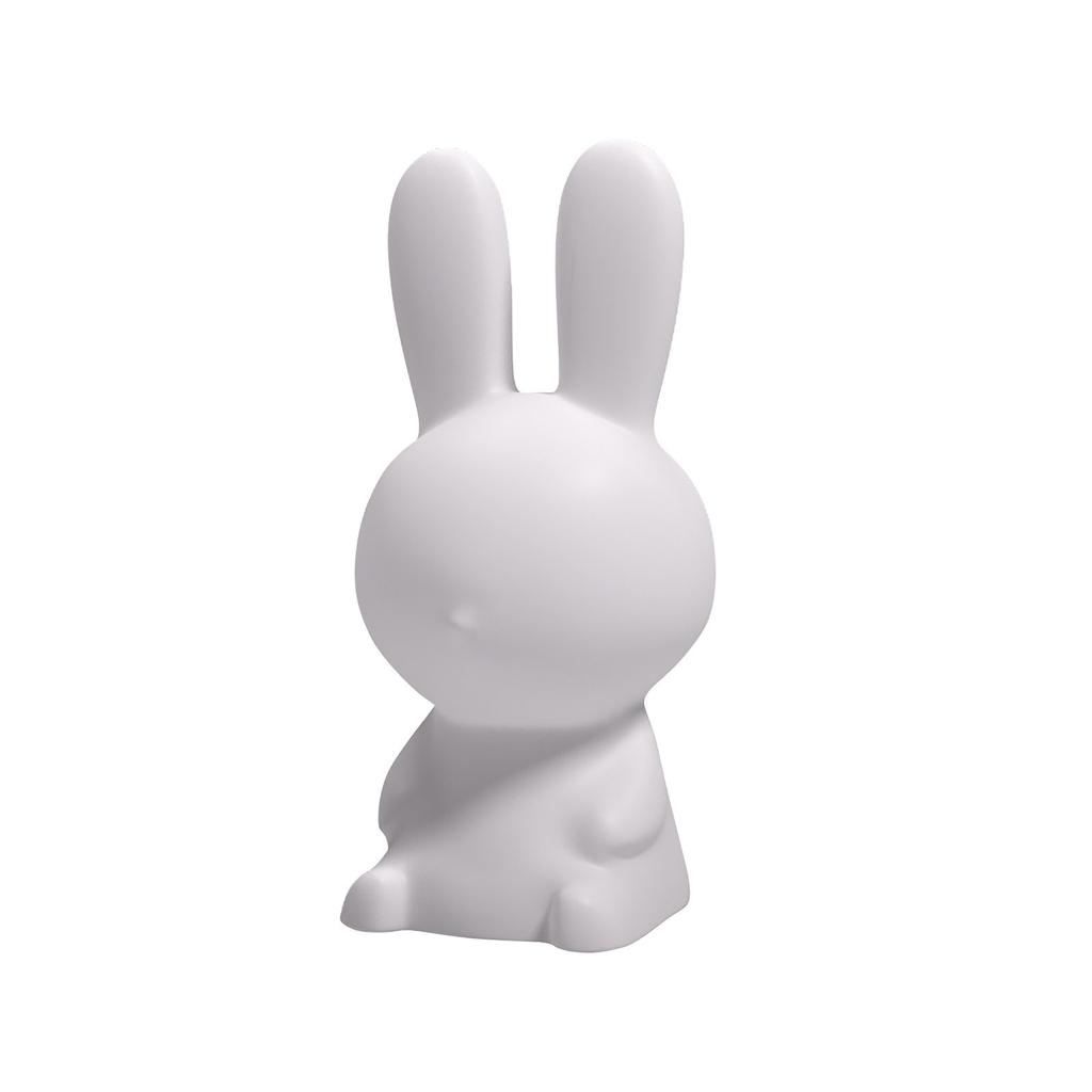 USB Rechargeable Bunny Night Light with 16 Lighting Modes Touch Control Soft Silicone Material Portable Table Lamp for Bedroom and Kids Room
