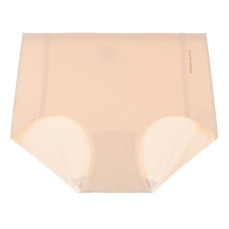 

Female Summer Cotton Anti - Bacterial Fillet Without Trace To Lift Hip Ice Silk One Piece Type Waist Triangle Briefs XL тілесний