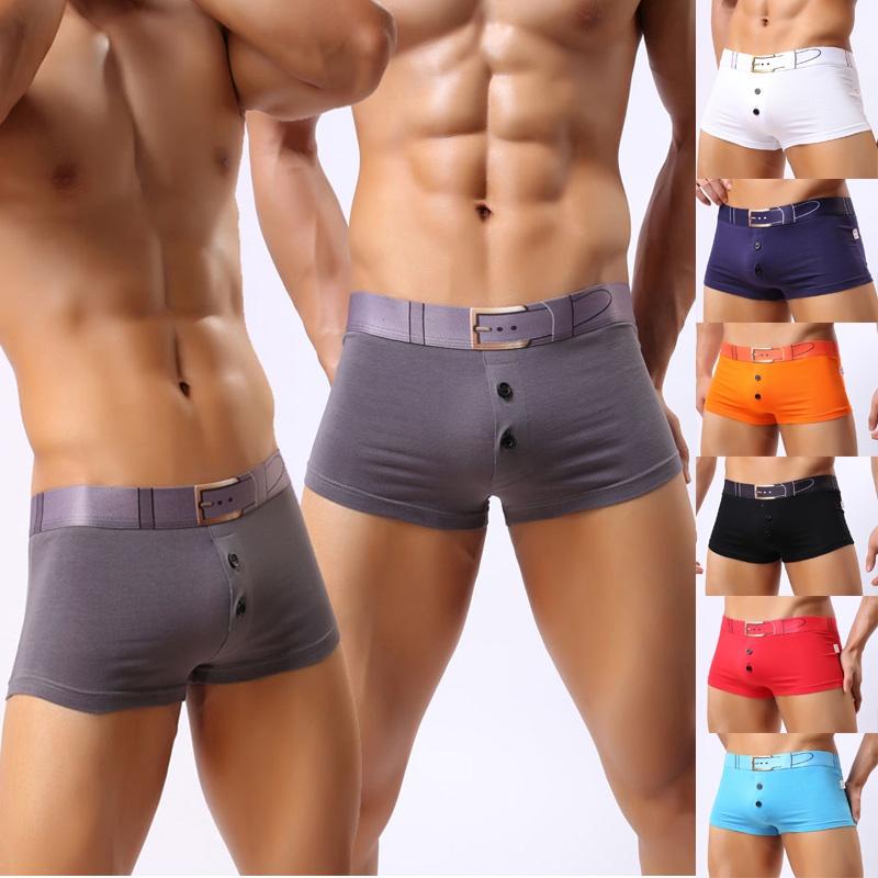 Premium Quality Men 3d Print Underwear Featuring Button File Open Bulge Design For Ultimate Comfort