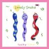 5PCS Cartoon Snake Embroidered Patch Sticker Self-adhesive DIY Clothing Patch Cute Colorful Clothes Appliques Sewing