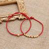 Zodiac Golden Bead Red String Bracelet: Classic, Versatile, Personalized Design for Women - New Year Style