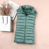 Giacca in Piumino d'Anatra Bianca Gilet da Donna Autunno Inverno Senzamaniche Gilet Caldo Leggero Piumino Top Femminili Capispalla 8XL