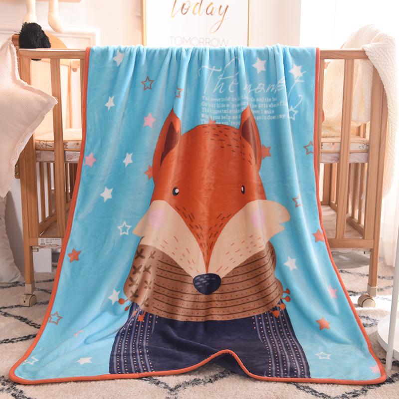 Coral Fleece Baby Blanket: Single-Layer Flannel, Ideal Gift & Cover for Children