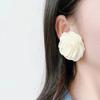 Fashion temperament versatile rose earrings, niche personality design sense retro flower earrings