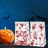 Themed Horror Halloween Blood Hand Pattern Party Candy Snack Packaging Bag Paper