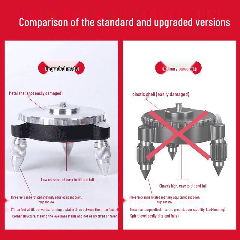 Регулируемая настенная наклейка-основание из алюминиевого сплава для 12/16-линейного лазерного уровня