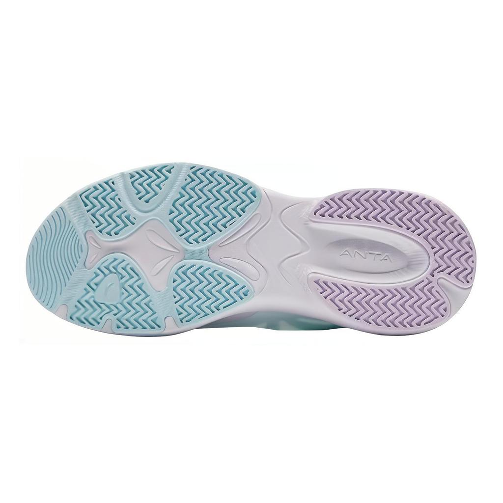 Anta Kids Butterfly Wing Fabric Comfortable Versatile Non-Slip Low-Top Running Shoes Kids Running Shoes White Blue 322428807-2