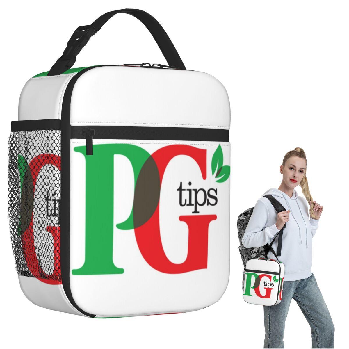 PG Tips Insulated Lunch Bag for Women Children Leakproof Food Boxes Thermal Lunch Box Tote One Size