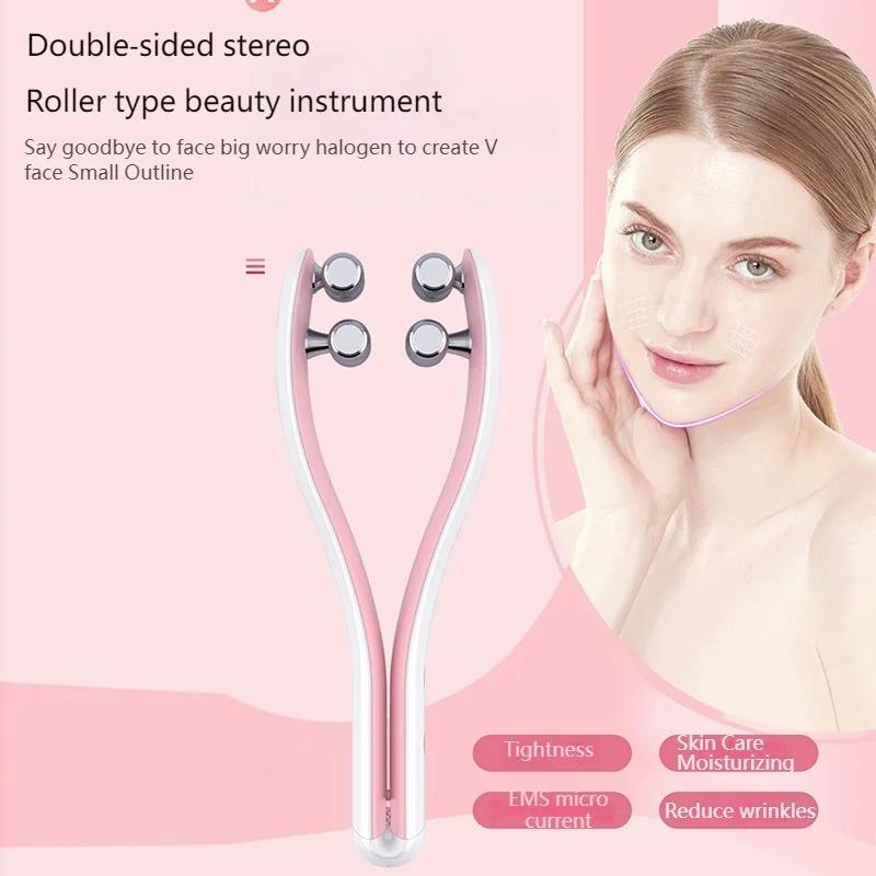 Face Lifting Roller Facial Massager Y Shape Lifting Facial Massager Chin Lift Up Home Use Beauty Instrument Skin Care Tool