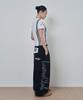 Lujeoseukeulleob Script Logo Wide Sweatpants Black