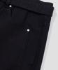 AGOD Belted Incision Cotton Bermuda Pants [Black]