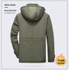 Men's Fleece-Lined Cotton Jacket: Winter Casual, Multi-Pocket, Cold-Resistant, Mid-Length Coat for Middle-Aged and Elderly